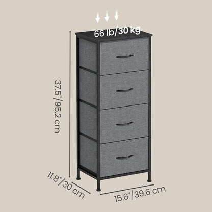 2-drawer bedside table with fabric storage - image 63