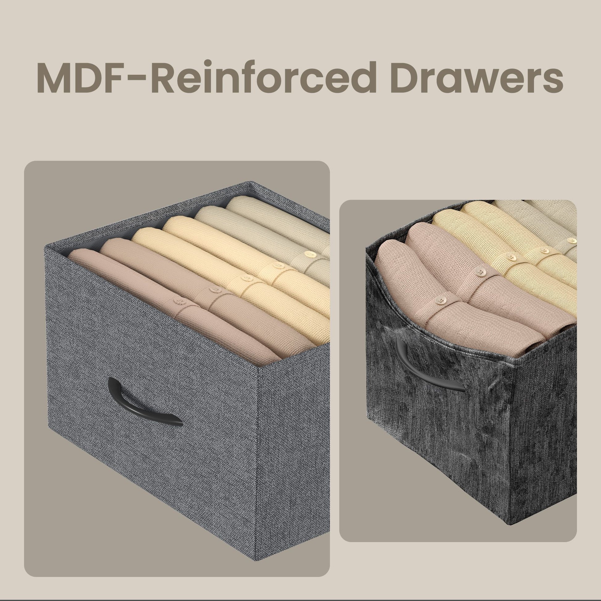 2-drawer bedside table with fabric storage - image 67
