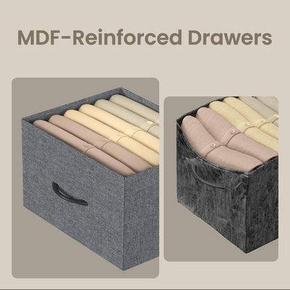 2-drawer bedside table with fabric storage - image 67
