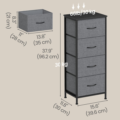 2-drawer bedside table with fabric storage - image 69