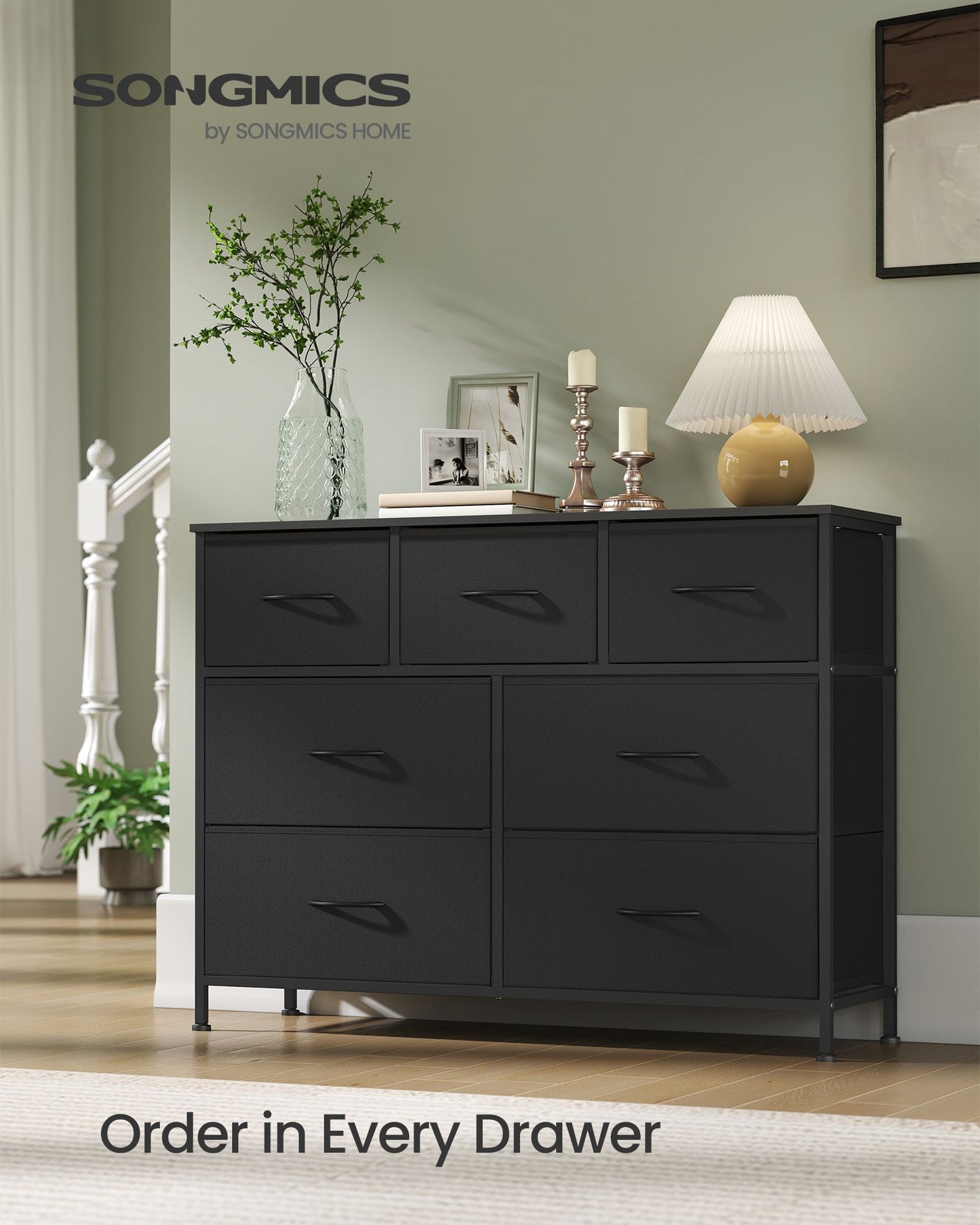 Dresser for Bedroom, Wide Dresser with 7 Fabric Drawers - image 2