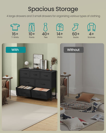 Dresser for Bedroom, Wide Dresser with 7 Fabric Drawers - image 3