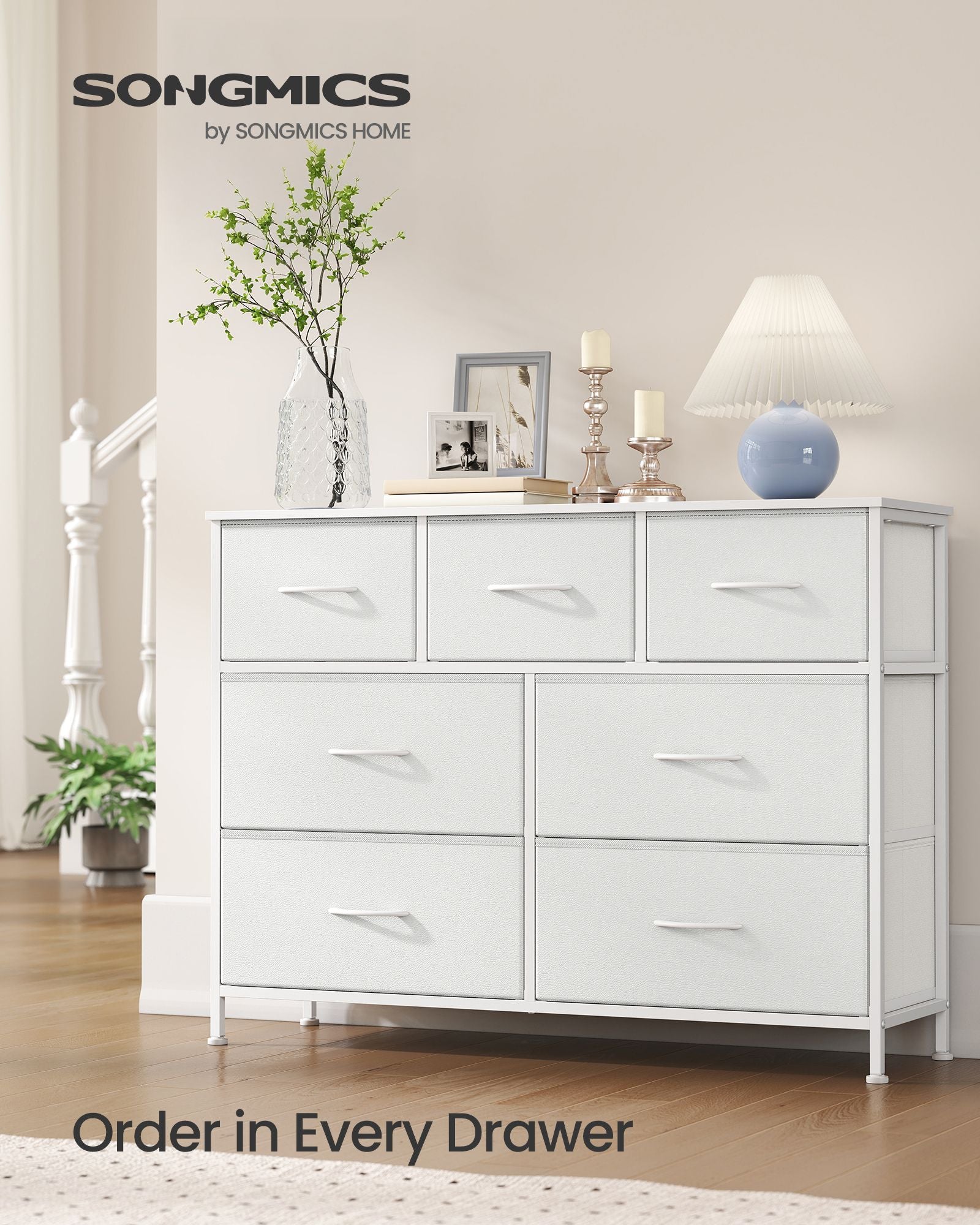 Dresser for Bedroom, Wide Dresser with 7 Fabric Drawers - image 8
