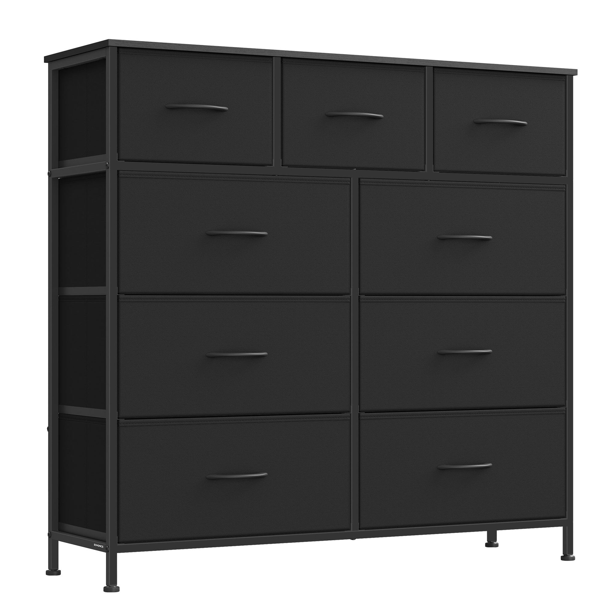 Wide Bedroom Storage Dresser with 9 Fabric Drawers - image 1