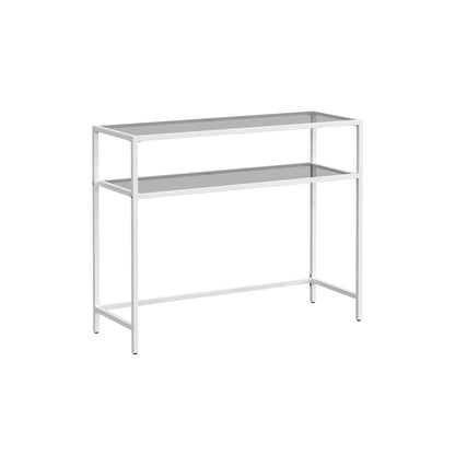 Entrance Table with Tempered Glass Table Top and Adjustable Legs - image 1