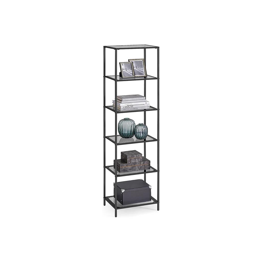 6-Tier Bookcase, Slim Shelving Unit - image 1