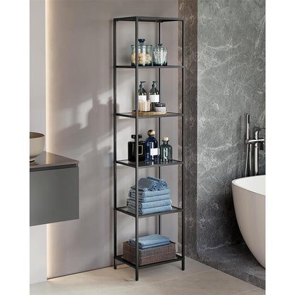 6-Tier Bookcase, Slim Shelving Unit - image 5