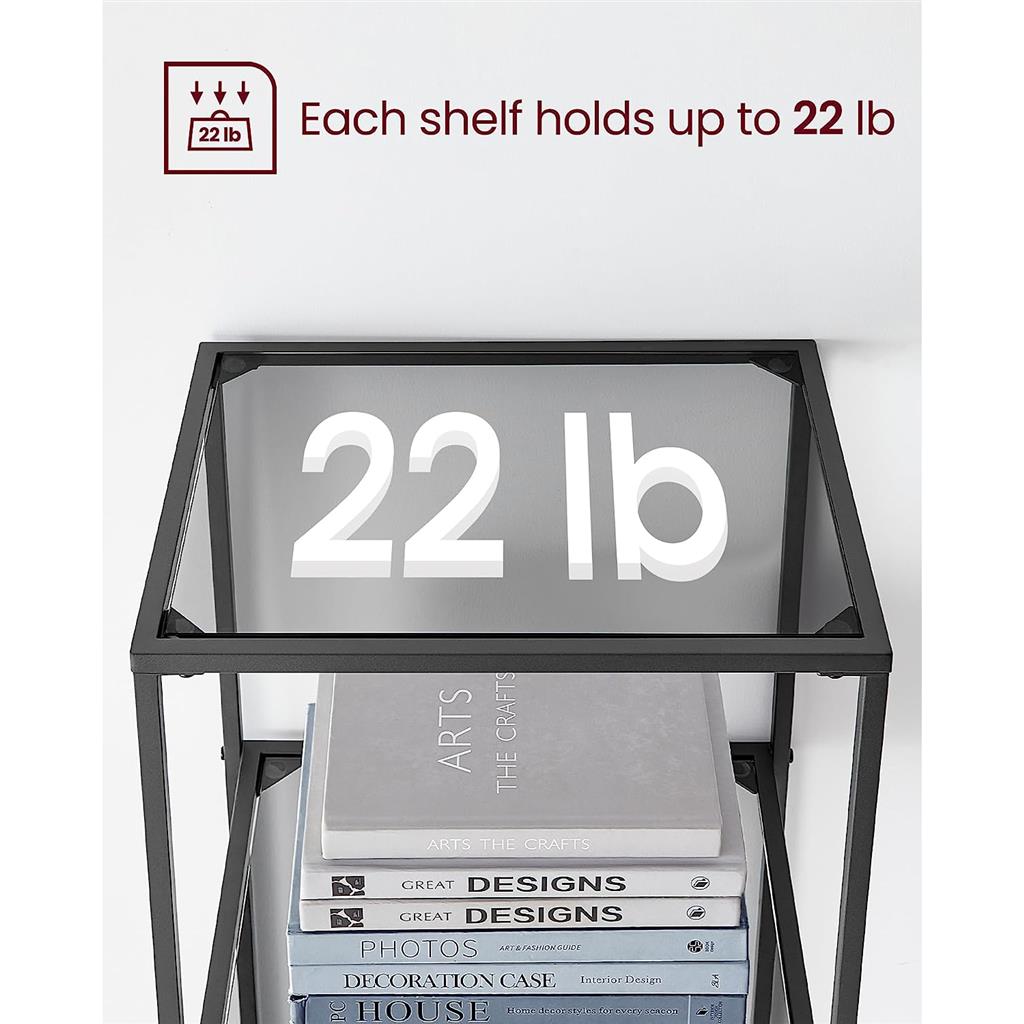 6-Tier Bookcase, Slim Shelving Unit - image 7