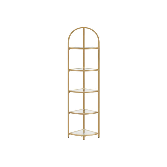 Golden 5 Tier Corner Shelf Unit - image 1