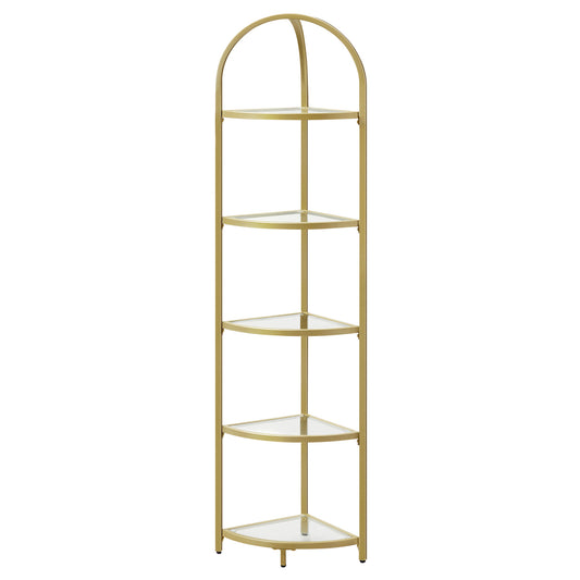 5-Tier Corner Shelf Stand, Corner Bookshelf, Bathroom Organizer - image 1
