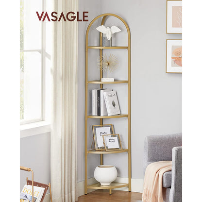 Golden 5 Tier Corner Shelf Unit - image 2