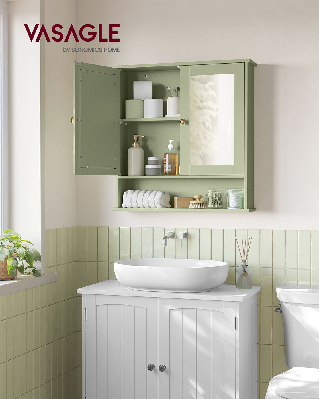 Bathroom Cabinet with Mirror