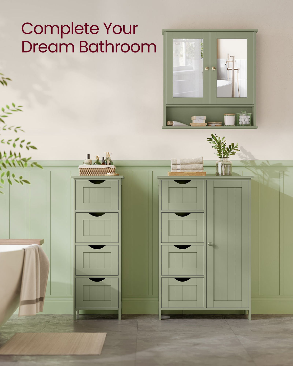 Bathroom Cabinet with Mirror