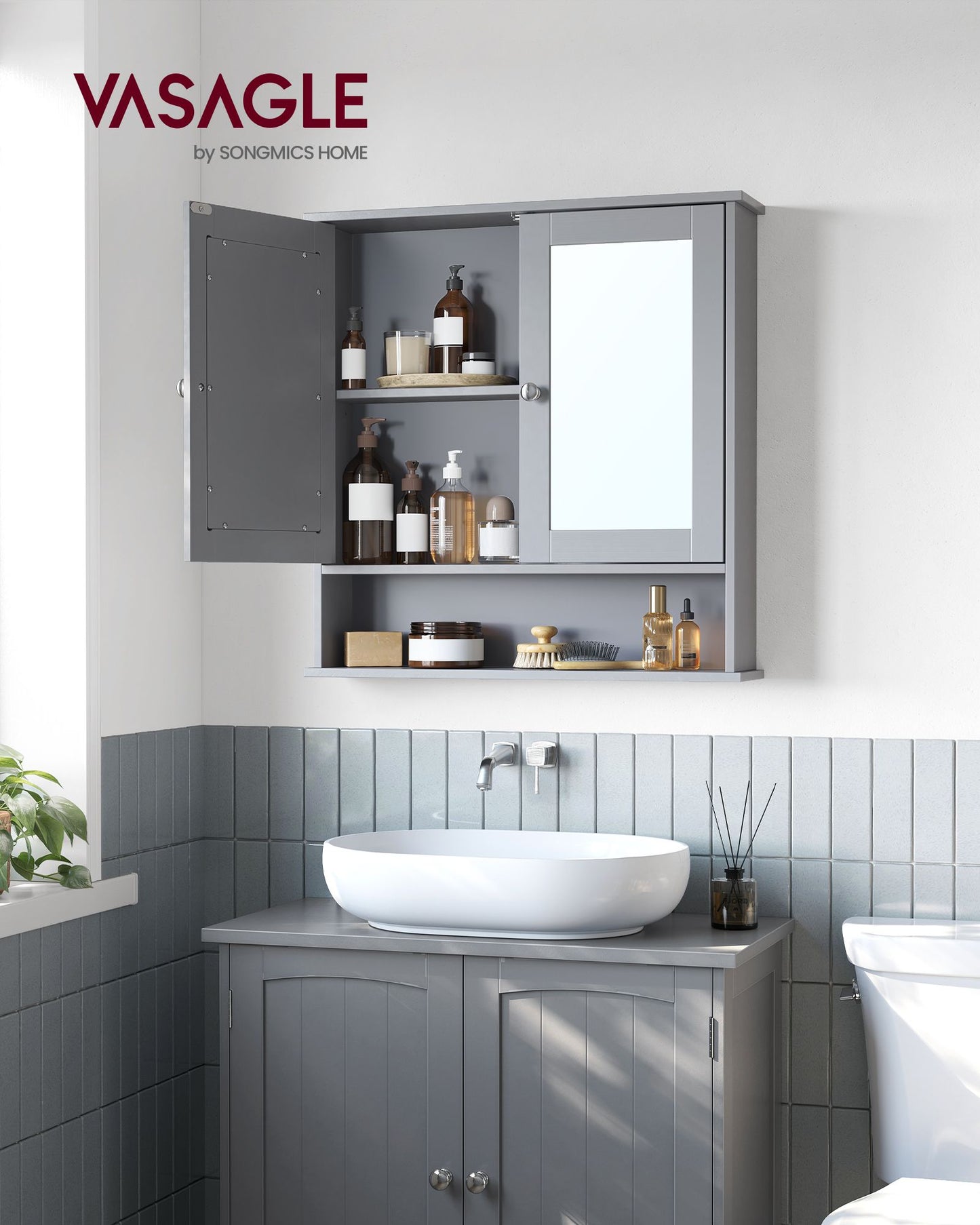 Bathroom Cabinet with Mirror