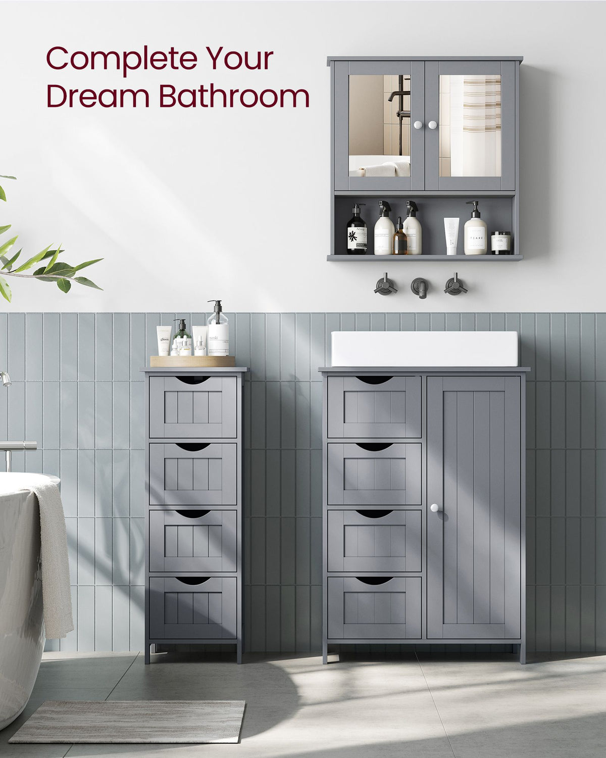 Bathroom Cabinet with Mirror