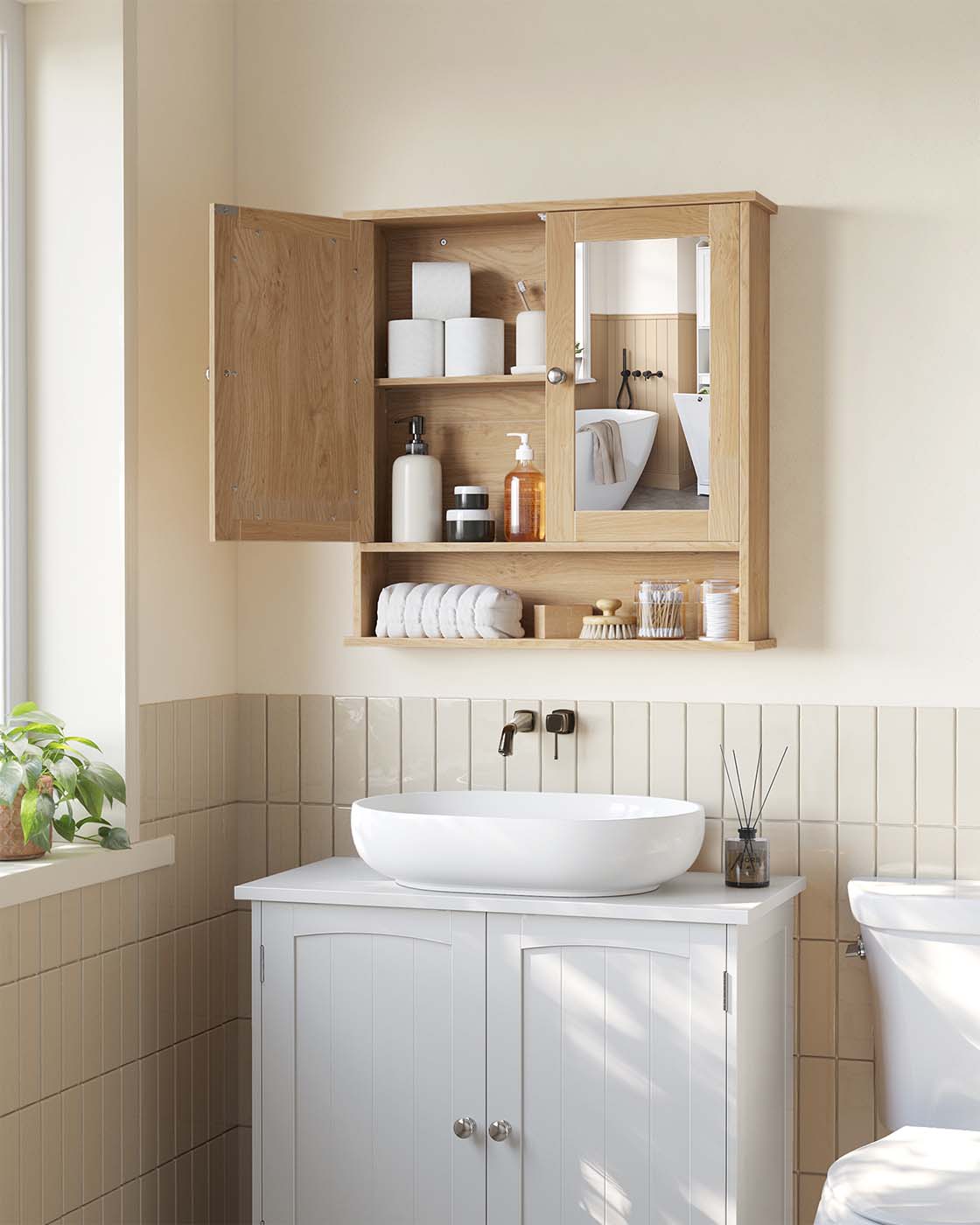 Bathroom Cabinet with Mirror