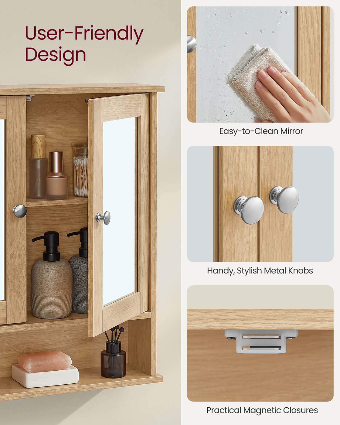 Bathroom Cabinet with Mirror