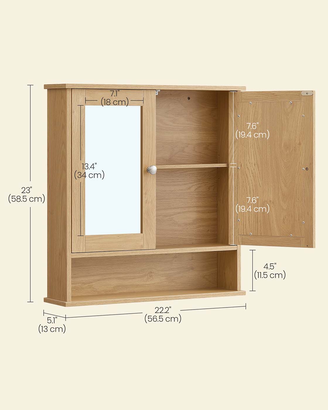 Bathroom Cabinet with Mirror