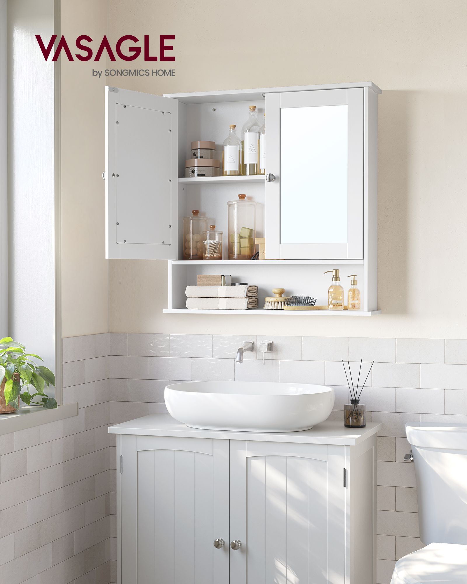 Bathroom Cabinet with Mirror