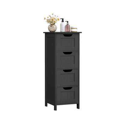 Bathroom Floor Storage Cabinet with 4 Drawers Mystic Grey - image 18