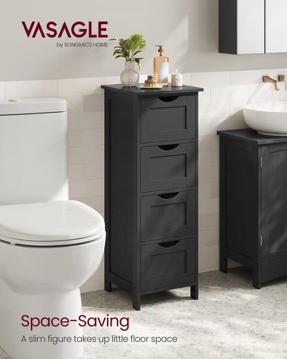 Bathroom Floor Storage Cabinet with 4 Drawers Mystic Grey - image 19
