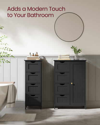 Bathroom Floor Storage Cabinet with 4 Drawers Mystic Grey - image 24
