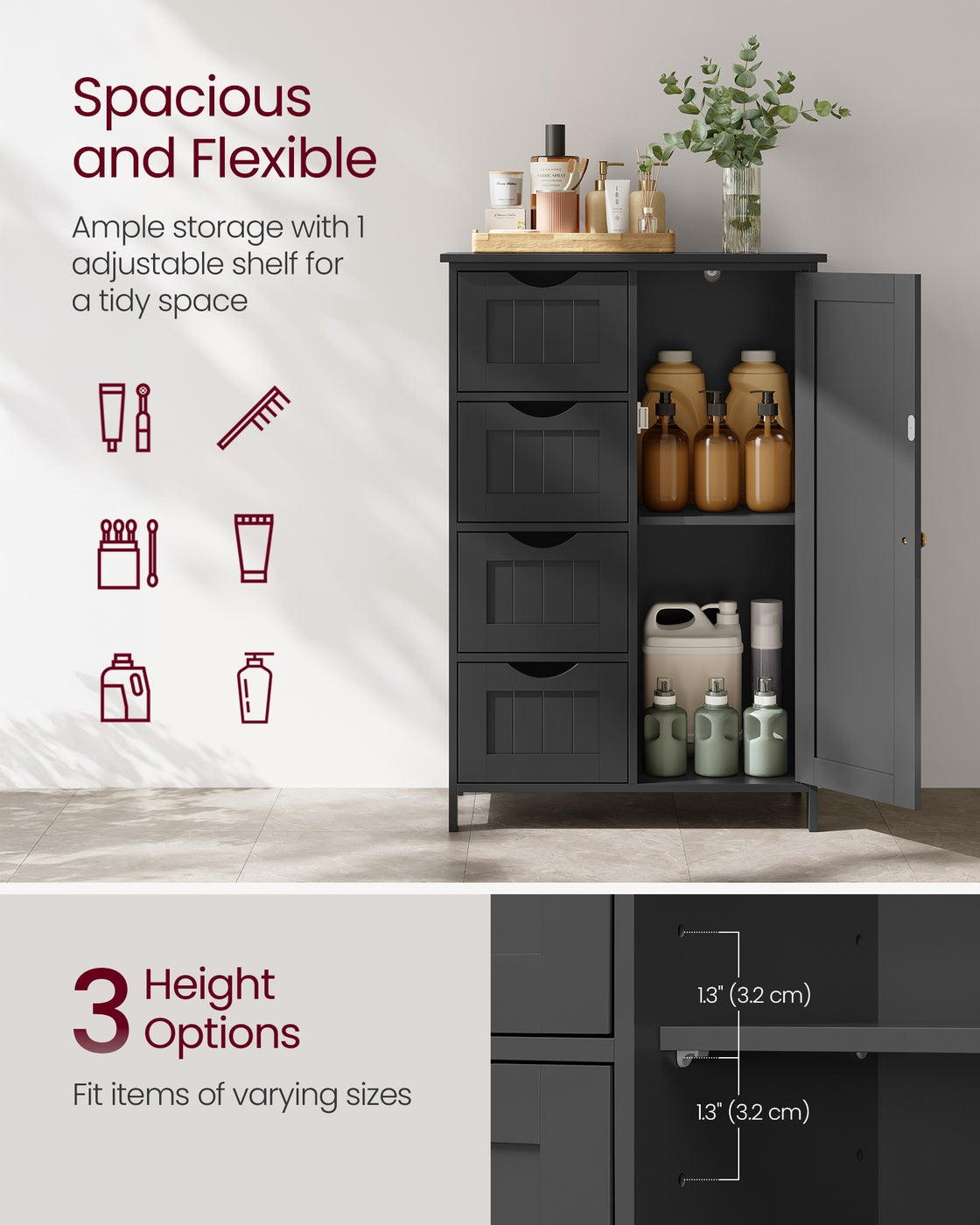 Storage Cabinet with Drawers and Door - image 17