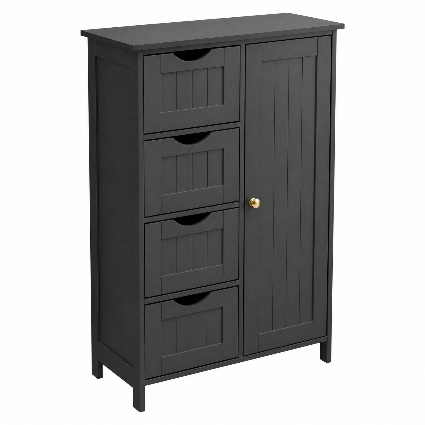 Bathroom Floor Storage Cabinet, Bathroom Storage Unit with 4 Drawers - image 13