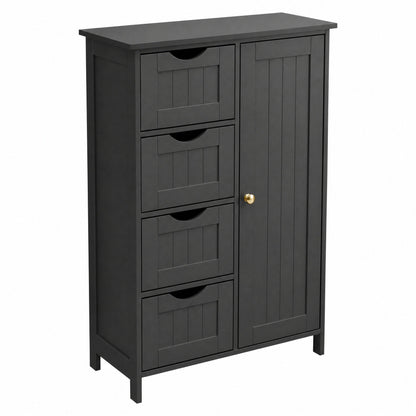 Bathroom Floor Storage Cabinet, Bathroom Storage Unit with 4 Drawers - image 13