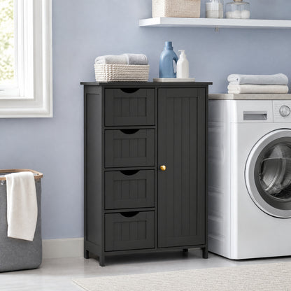 Bathroom Floor Storage Cabinet, Bathroom Storage Unit with 4 Drawers - image 17