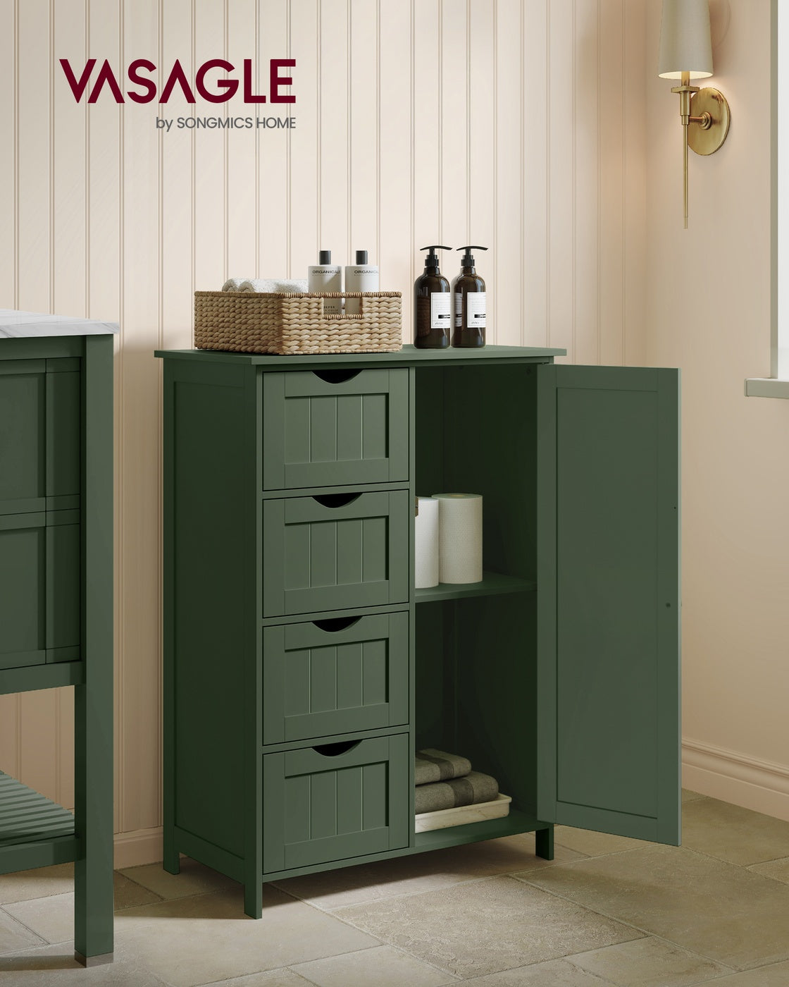 Storage Cabinet with Drawers and Door - image 8