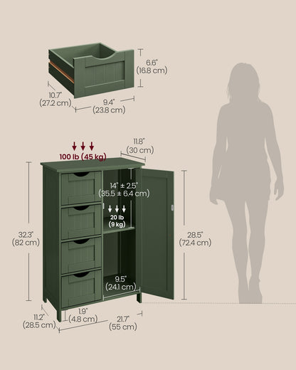 Storage Cabinet with Drawers and Door - image 13