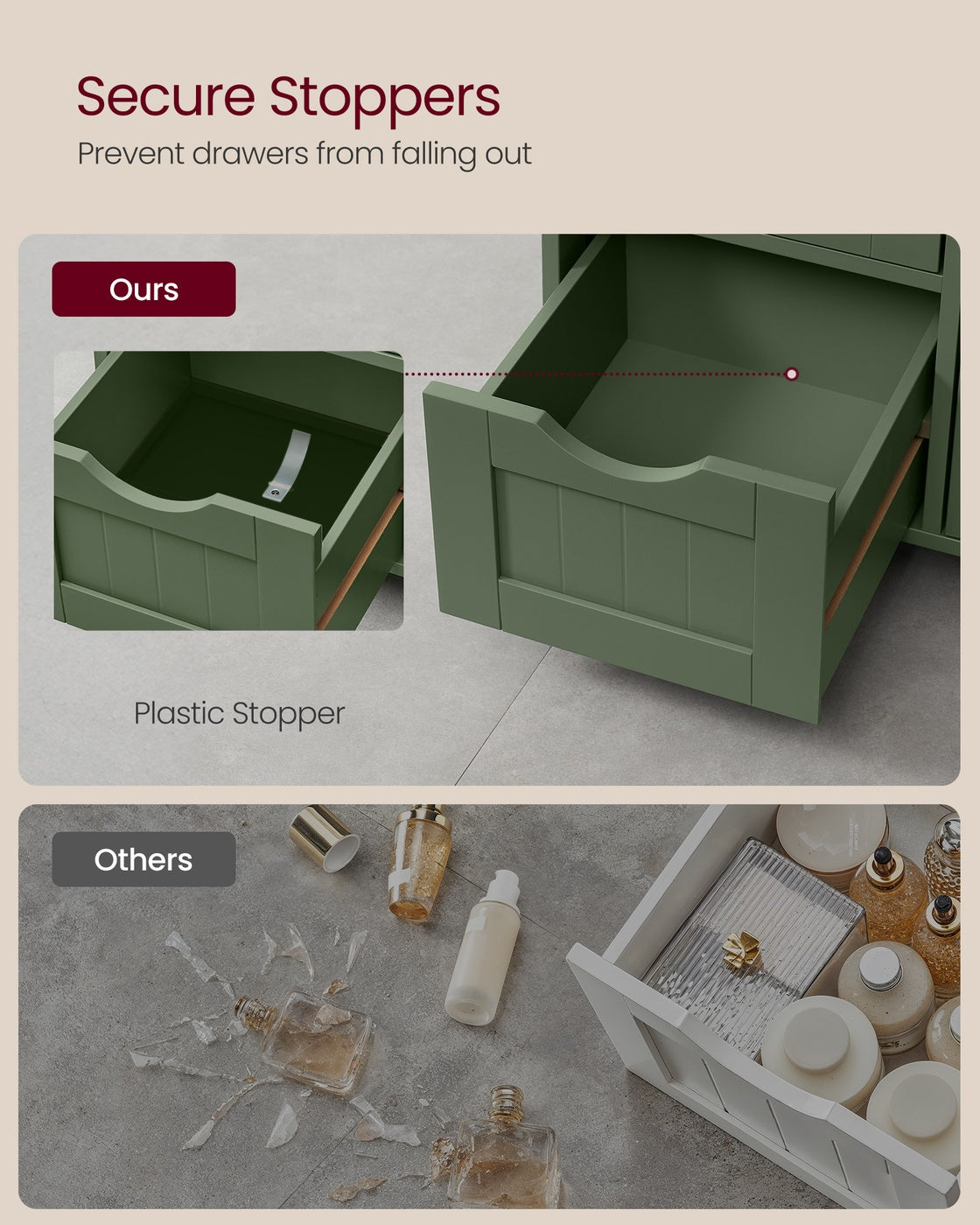 Storage Cabinet with Drawers and Door - image 11