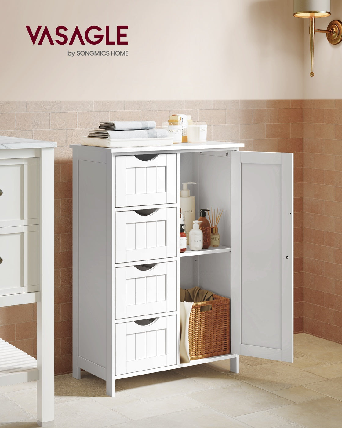Storage Cabinet with Drawers and Door - image 2