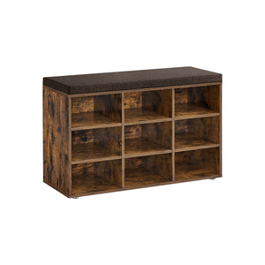 11.9"D x 30.9"W x 18.9"H Shoe Bench with Cushion