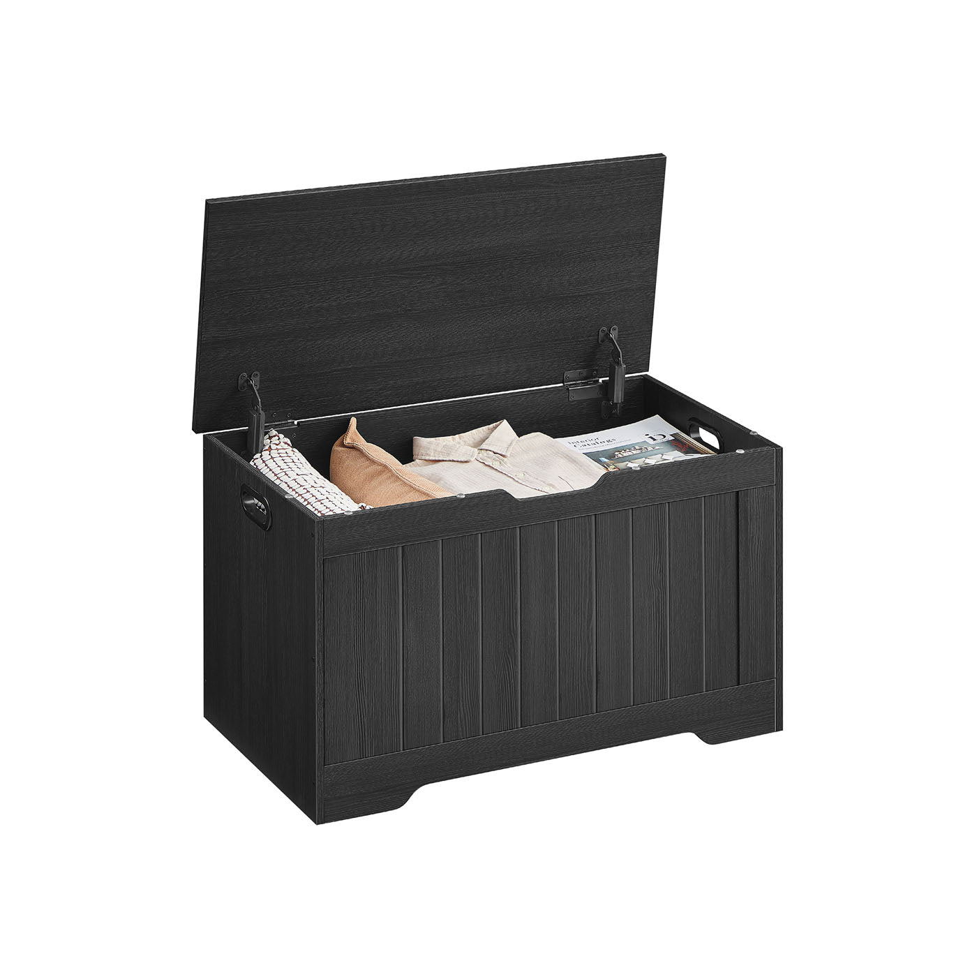 29.9 Inches Width Storage Chest with 2 Safety Hinges - HWLEXTRA 