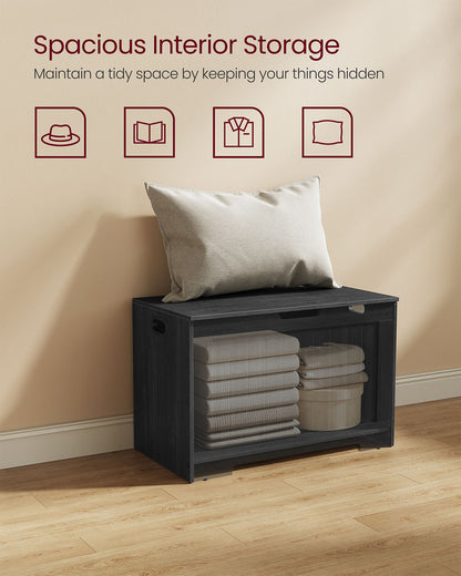 29.9 Inches Width Storage Chest with 2 Safety Hinges - HWLEXTRA 