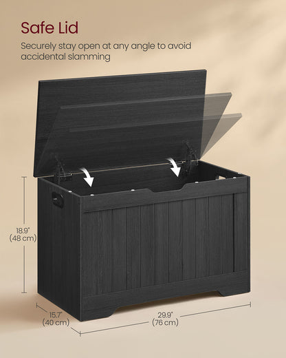 29.9 Inches Width Storage Chest with 2 Safety Hinges - HWLEXTRA 
