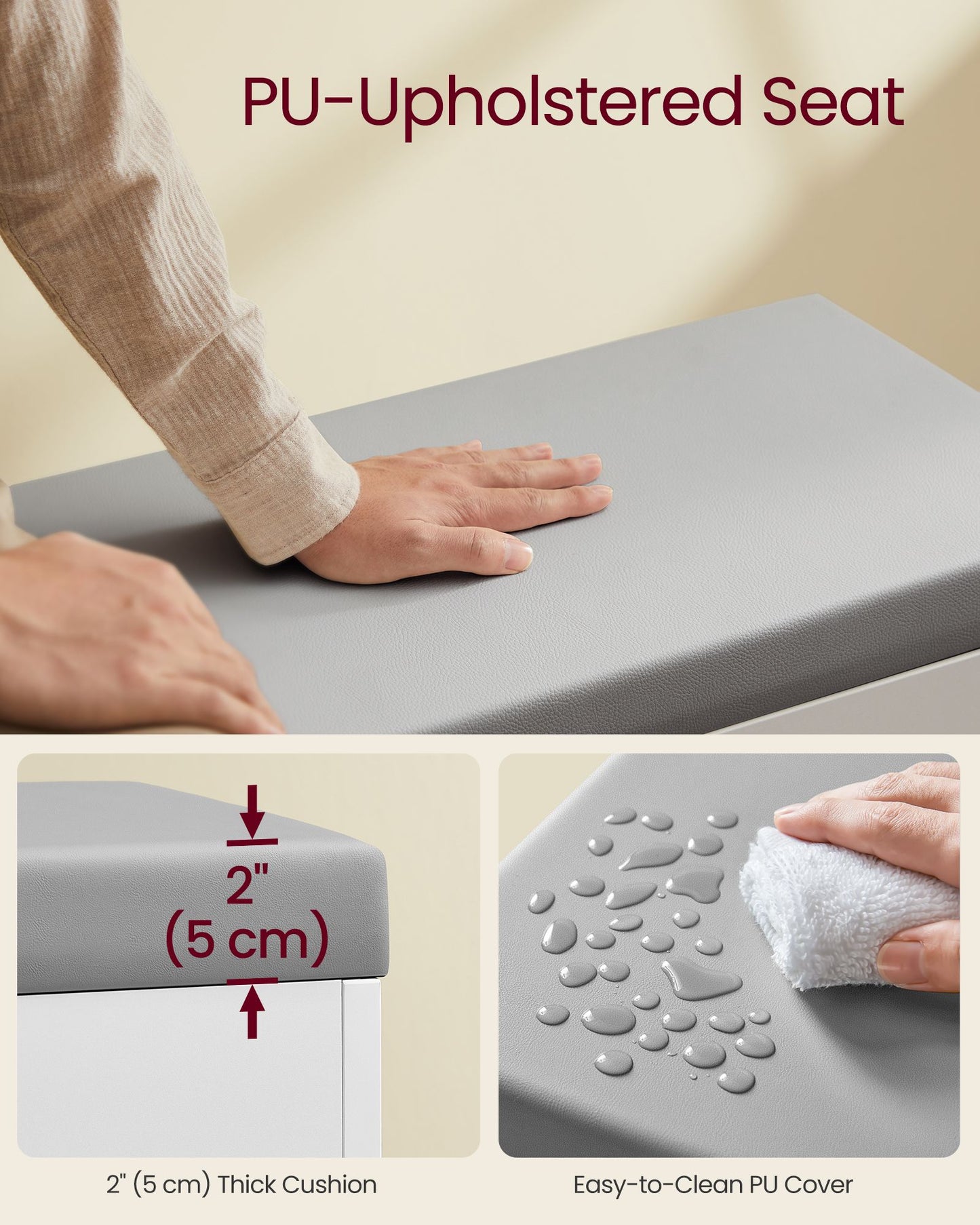 Shoe Bench with Cushion - image 4