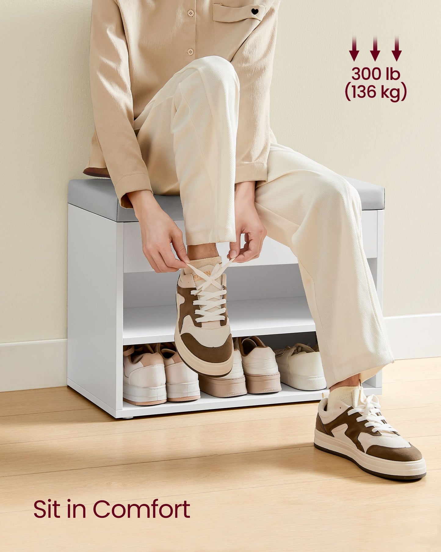 Shoe Bench with Cushion - image 6