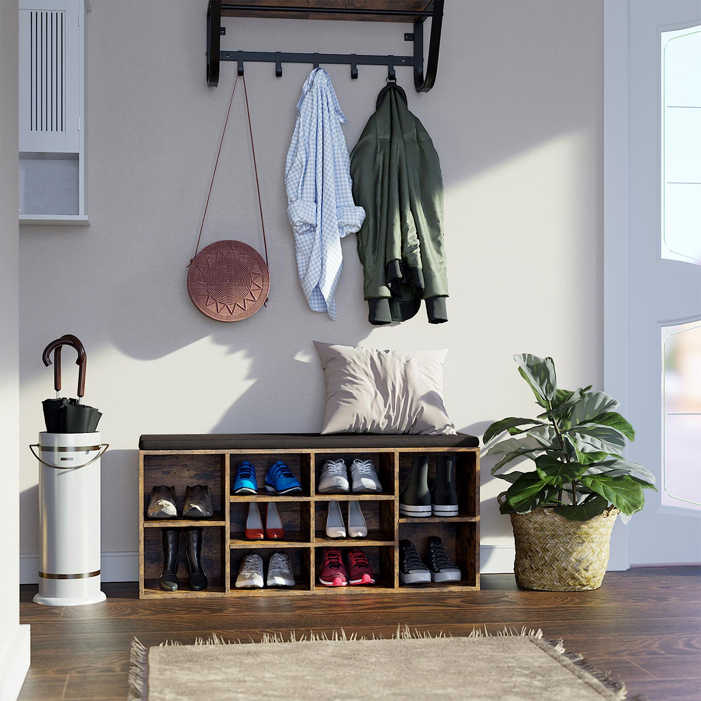 Shoe Bench Storage Cabinet - image 23