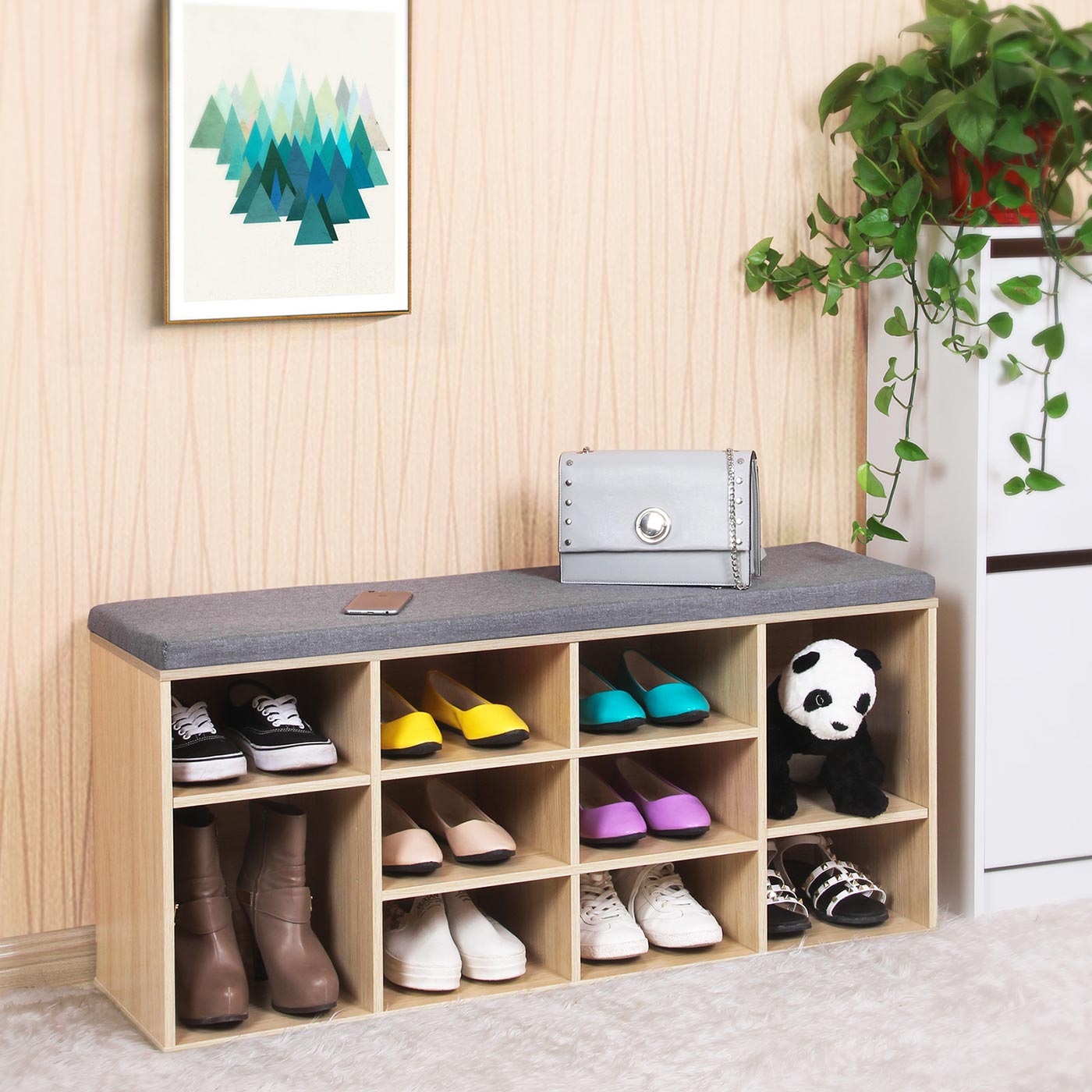 Shoe Bench Storage Cabinet - image 12