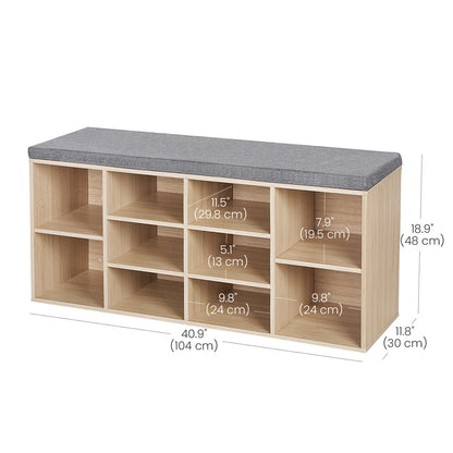 Shoe Bench Storage Cabinet - image 13