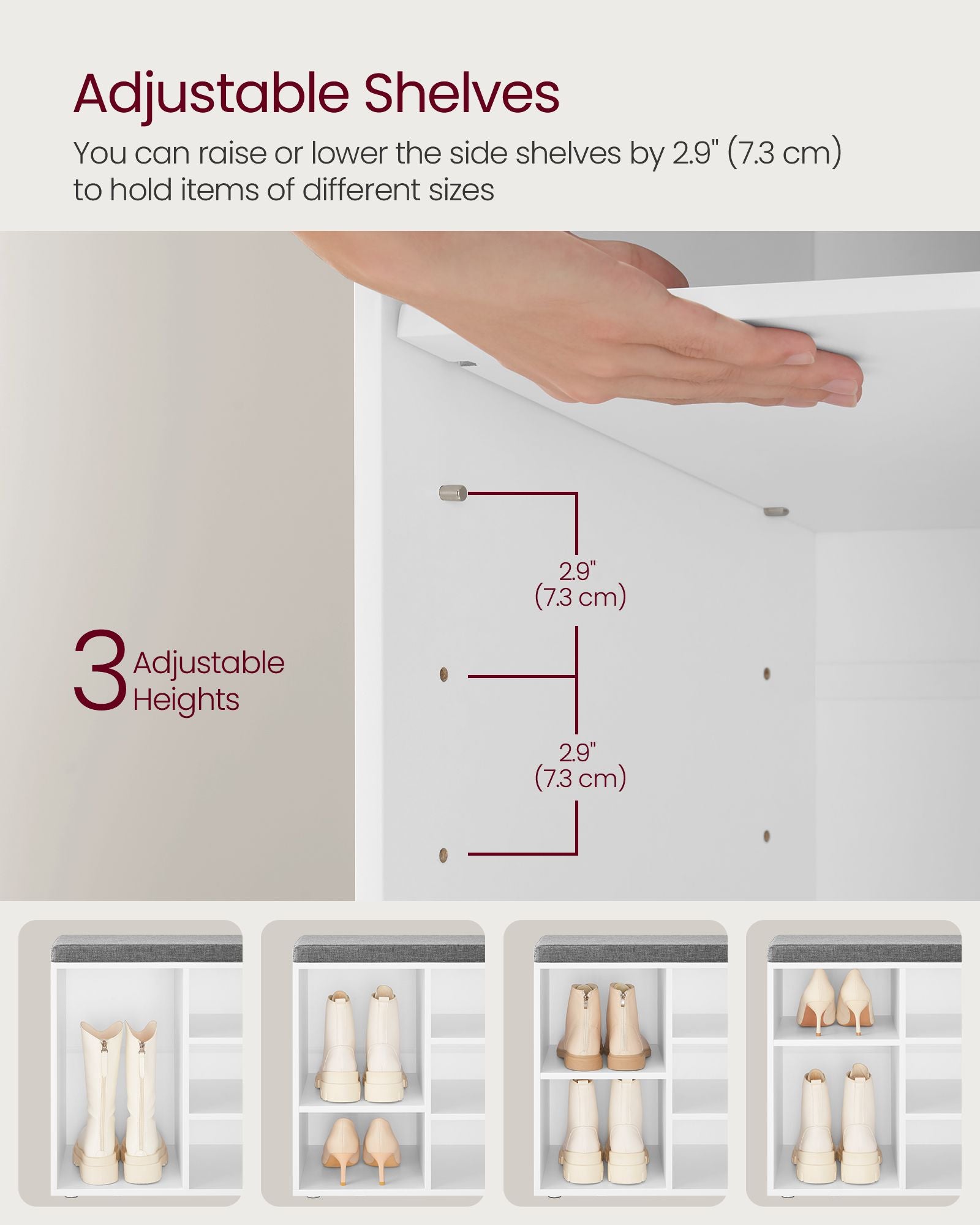 Shoe Bench Storage Cabinet - image 7