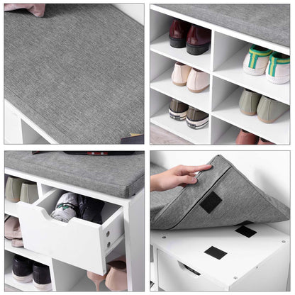 Open Compartments Shoe Bench - image 5
