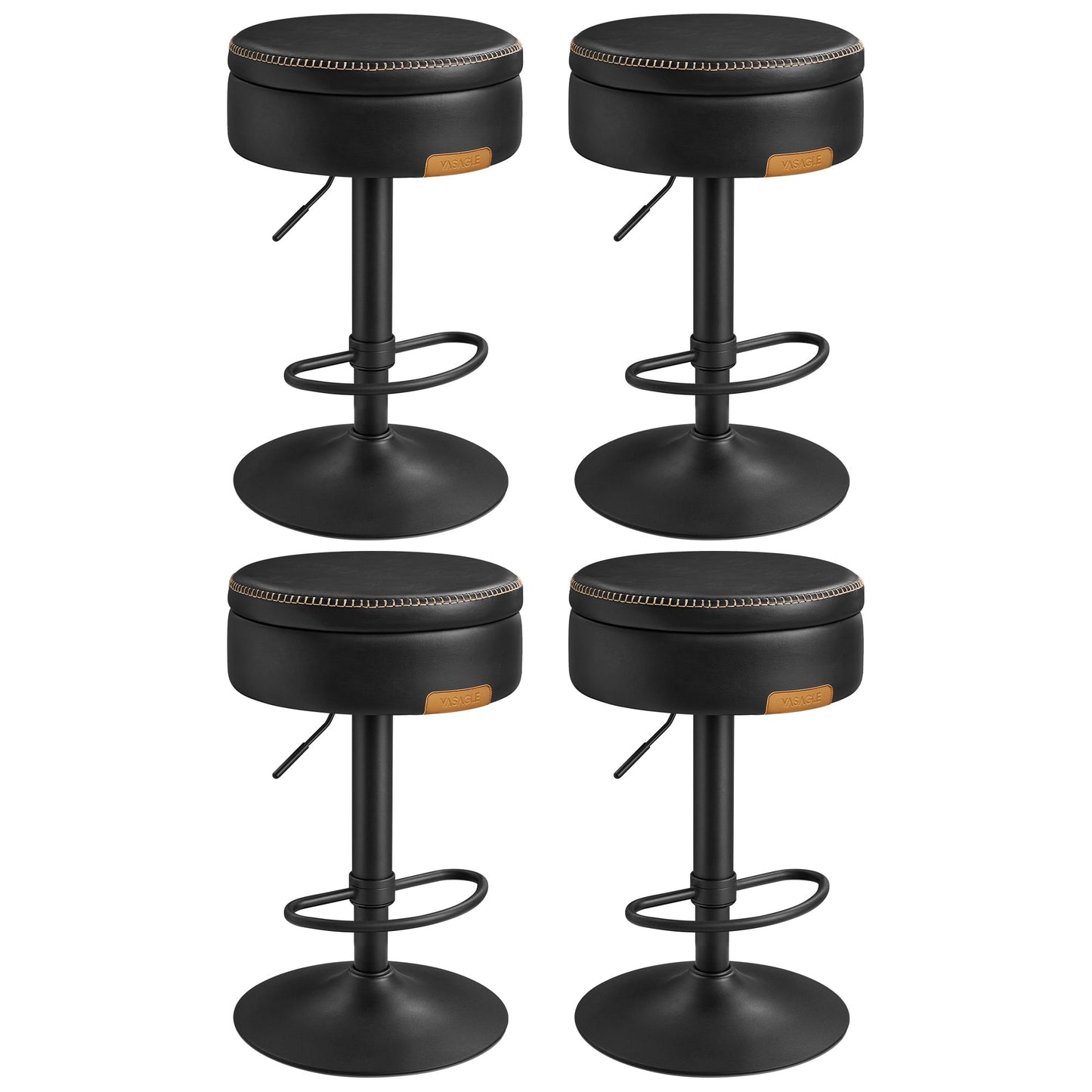 360° Swivel Bar Stools Set of 4 - image 1