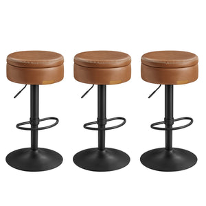 360° Swivel Bar Stools Set of 3 - image 5