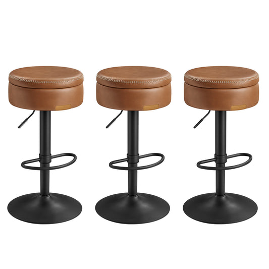 360° Swivel Bar Stools Set of 3 - image 1