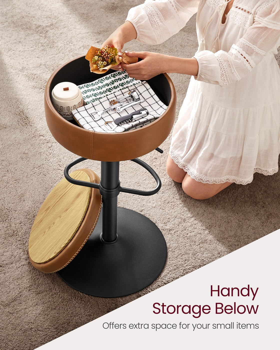 EKHO Collection - 360° Swivel Bar Stool
