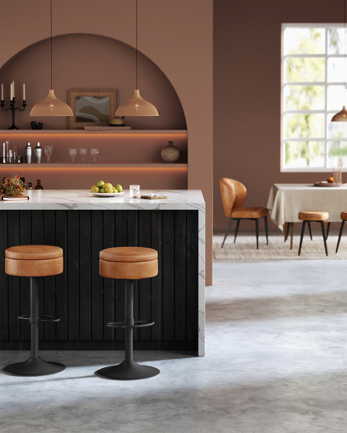 EKHO Collection - 360° Swivel Bar Stool